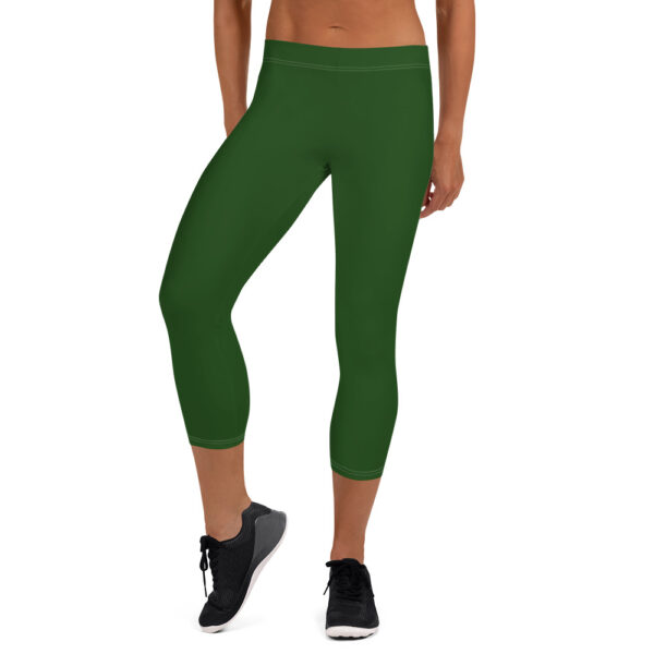 MIU Green Capri Leggings - Image 3