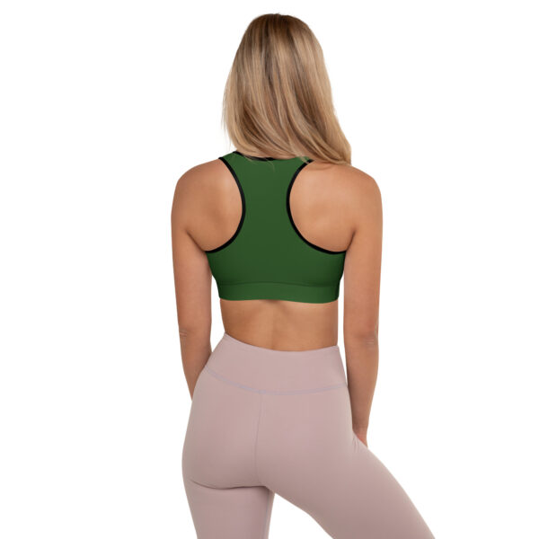 Green Padded Sports Bra - Image 4