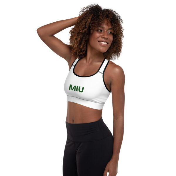 Green MIU Padded Sports Bra - Image 2