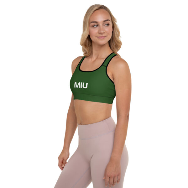 Green Padded Sports Bra - Image 2