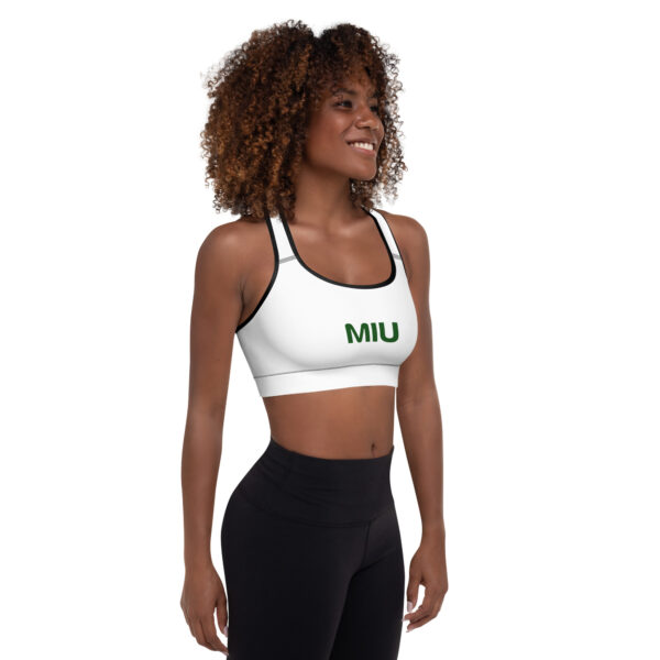 Green MIU Padded Sports Bra - Image 3