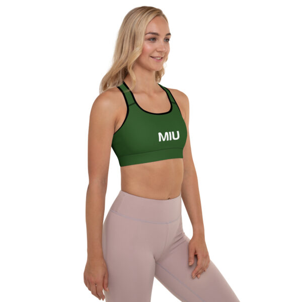 Green Padded Sports Bra - Image 3