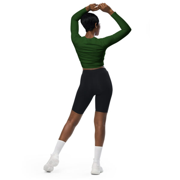 Pioneer Green Recycled long-sleeve crop top - Image 3