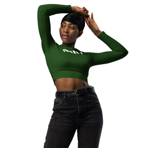 MIU Green Recycled long-sleeve crop top - Image 2