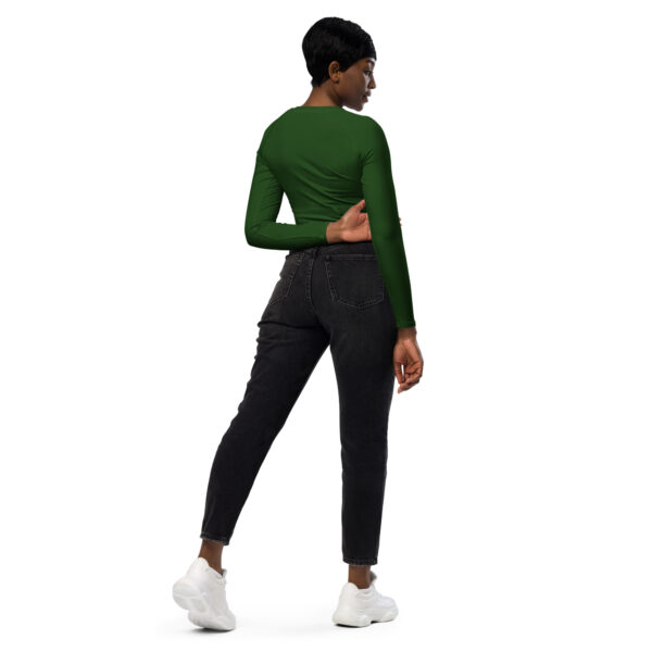 Pioneer Green Recycled long-sleeve crop top - Image 4