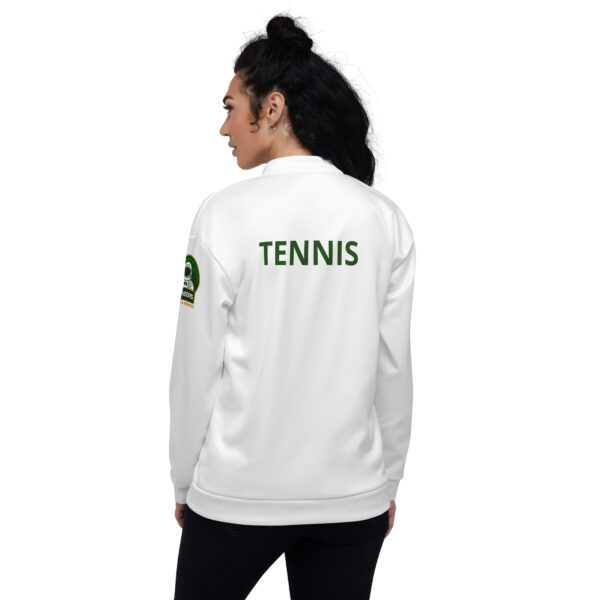 MIU Pioneers Unisex White MIU Tennis Bomber Jacket