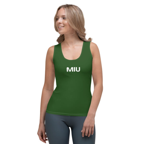 MIU Green Tank Top - Shani Logo on back