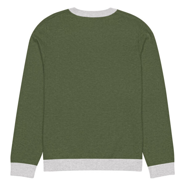 Olive knitted crew neck sweater - Image 16