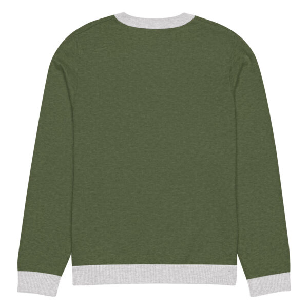 Olive knitted crew neck sweater - Image 18