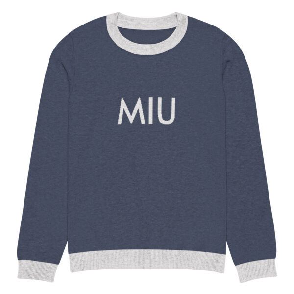 Navy Knitted crew neck sweater - Image 17