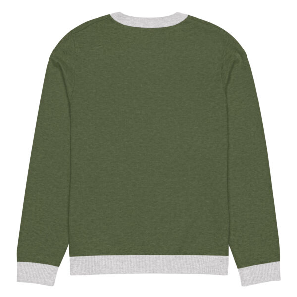 Olive knitted crew neck sweater - Image 12