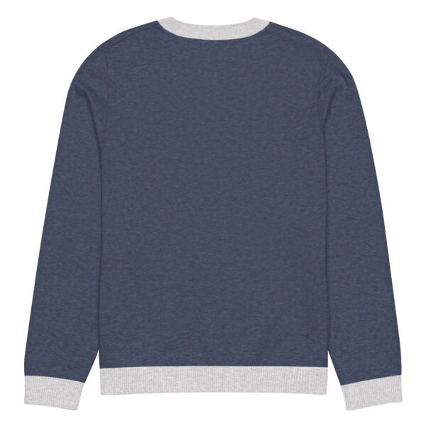 Navy Knitted crew neck sweater - Image 12