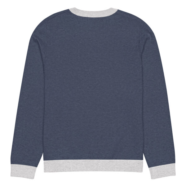 Navy Knitted crew neck sweater - Image 8