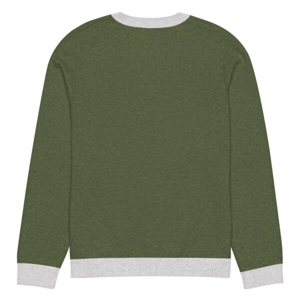 Olive knitted crew neck sweater - Image 6