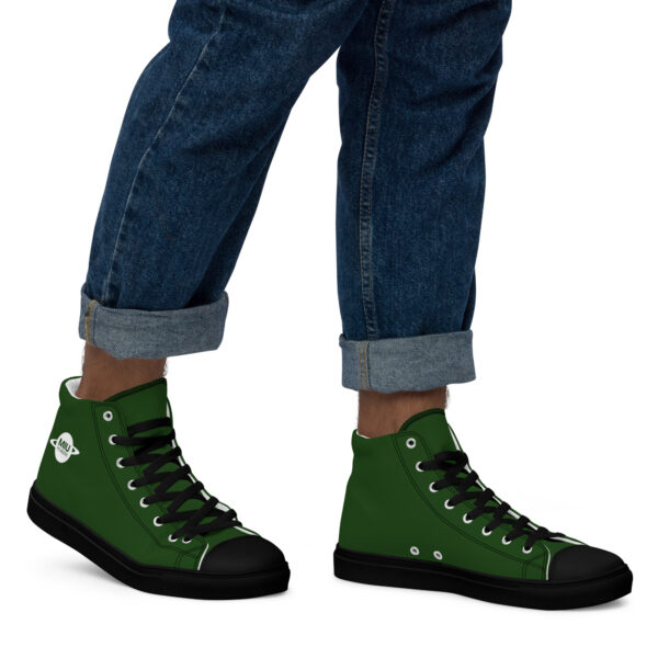 Men’s high top canvas shoes - Planet Logo - Image 3