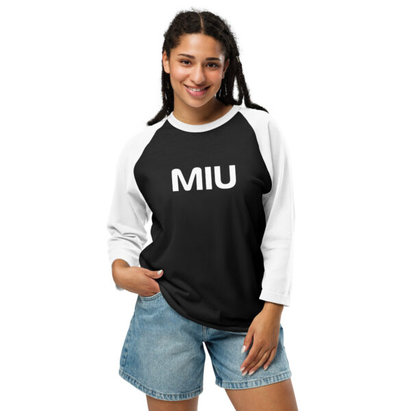 MIU 3/4 sleeve raglan shirt