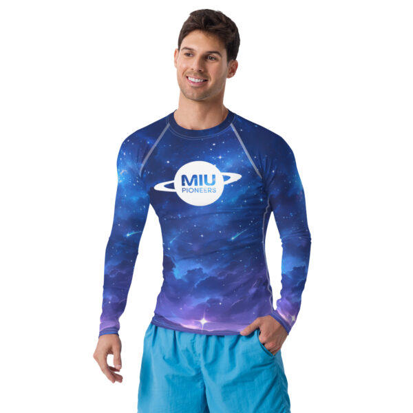 Men's Blue Cosmic Rash Guard