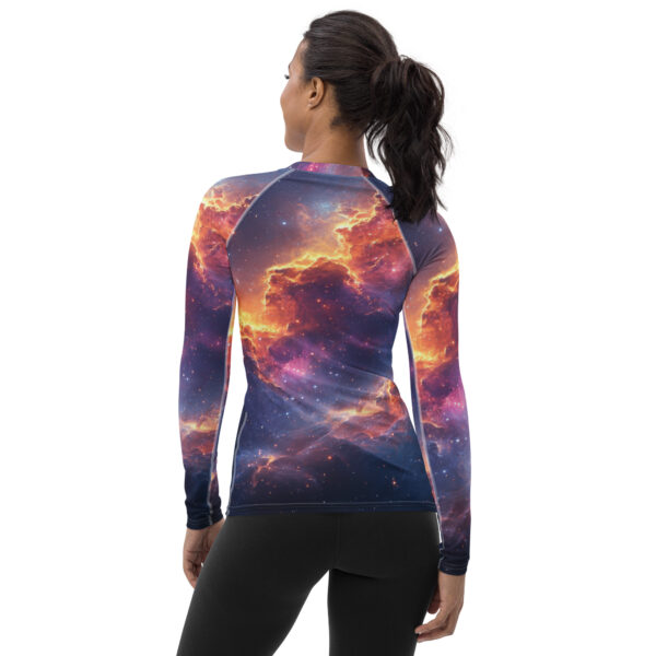 Women's Cosmic Rash Guard - Image 2